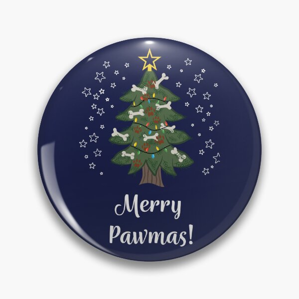 Item preview, Merry Pawmas [Lapis Blue] Christmas Card designed and sold by Daniel Bevis Design.
