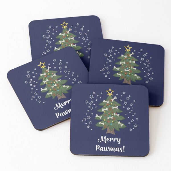 Item preview, Merry Pawmas [Lapis Blue] Christmas Card designed and sold by Daniel Bevis Design.