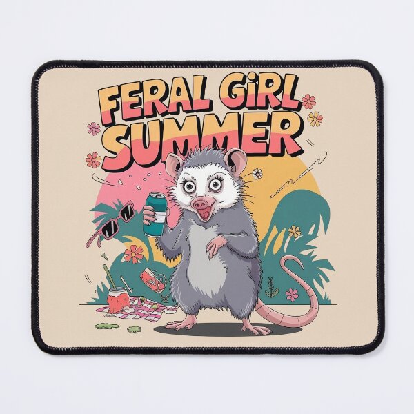 Item preview, Feral Girl Summer Possum Meme designed and sold by AniArtPL.