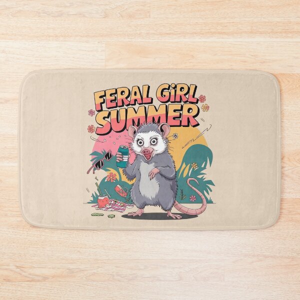 Item preview, Feral Girl Summer Possum Meme designed and sold by AniArtPL.