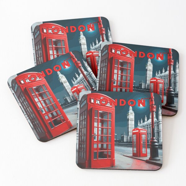 Item preview, London Telephone Booth Pop art designed and sold by GhumGham.