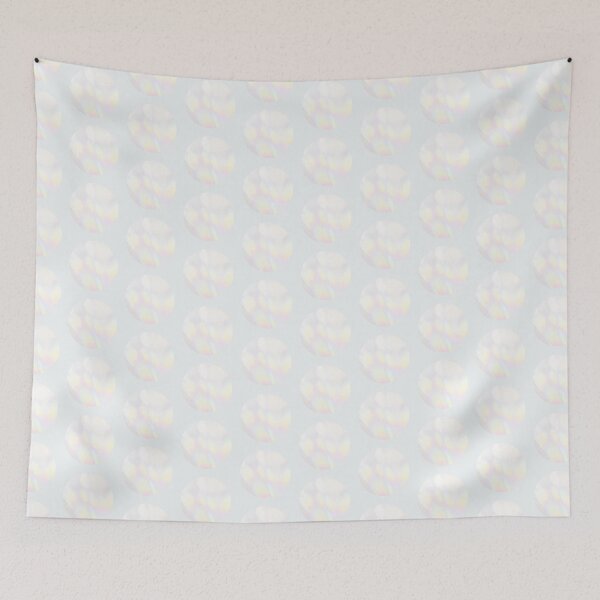 Item preview, White iridescent circle photo pattern | whitish abstract holographic y2k dots  designed and sold by lausn.