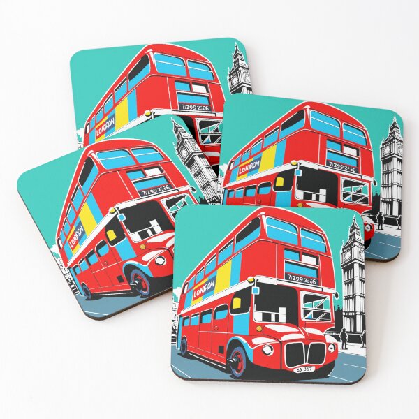 Item preview, London Double Decker Bus Pop Art  designed and sold by GhumGham.