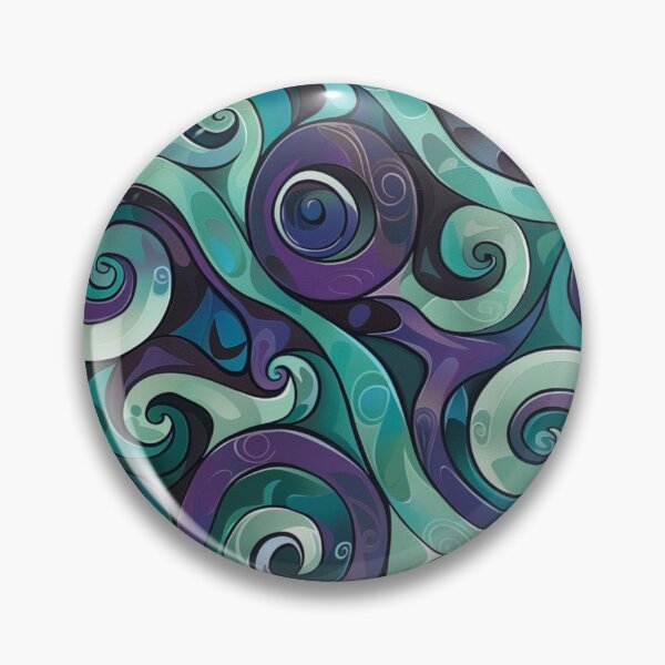 Artikelvorschau, Neuseeland Māori Paua Muster Koru Design 162 entworfen und verkauft von GrinGalore.