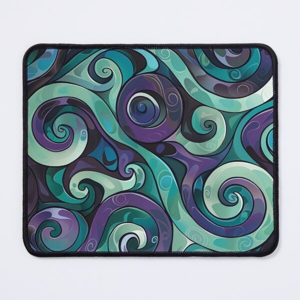 Item preview, New Zealand Māori Paua Pattern Koru Design 162 designed and sold by GrinGalore.