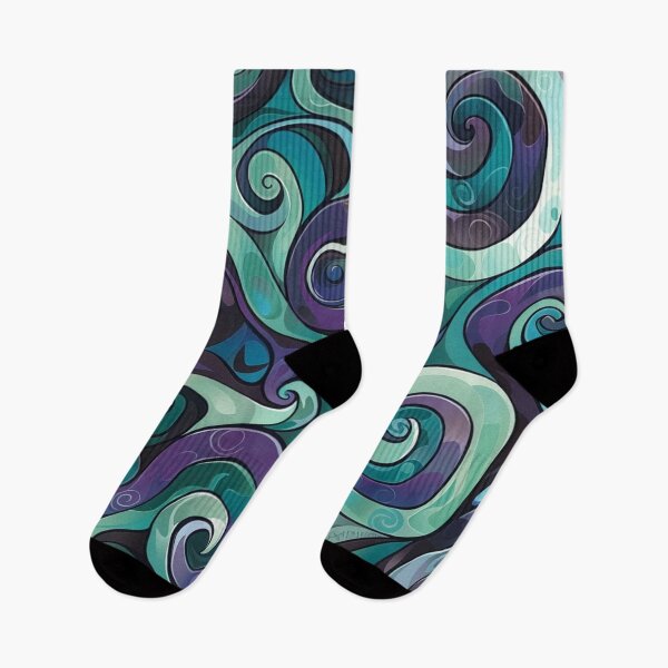Artikelvorschau, Neuseeland Māori Paua Muster Koru Design 162 entworfen und verkauft von GrinGalore.