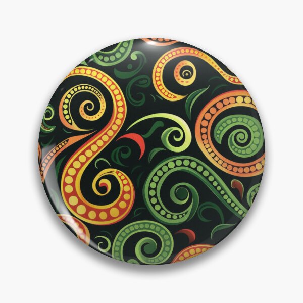 Item preview, New Zealand Māori Paua Pattern Koru Design 163 designed and sold by GrinGalore.