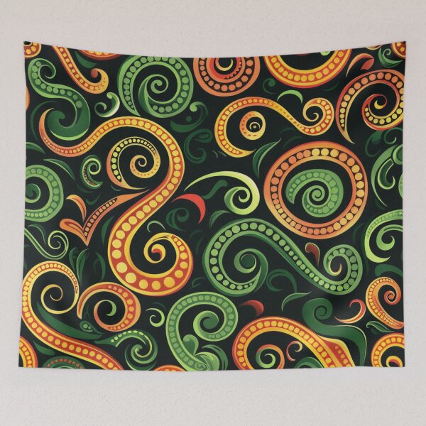 Item preview, New Zealand Māori Paua Pattern Koru Design 163 designed and sold by GrinGalore.