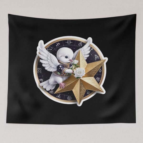 Item preview, Cute White Dove baby Astrology Art designed and sold by Mudastro Astrology.