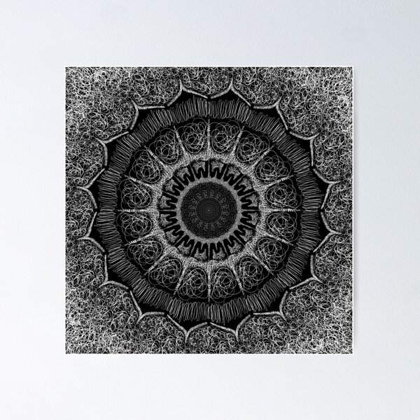 Scribble Painting no 7 by iServalan Exclusive to Tale Teller Club Records  Poster