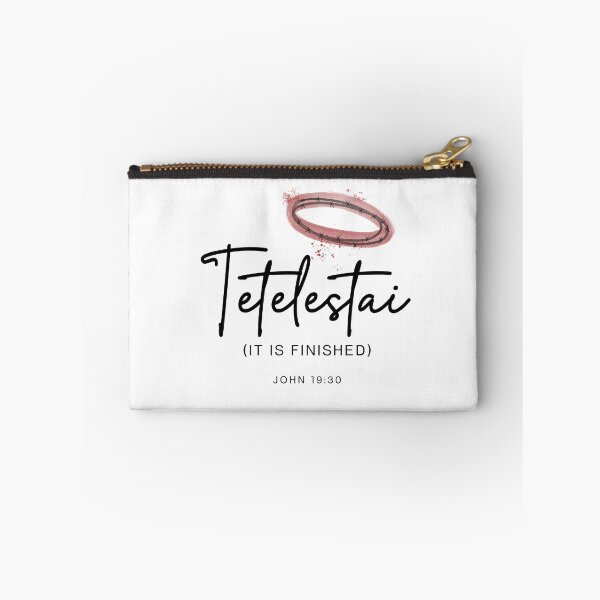 Item preview, TETELESTAI. It is Finished. Bible verse John 19:30. designed and sold by Sabrina Coloma.