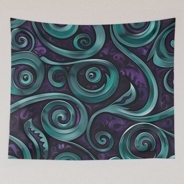Item preview, New Zealand Māori Paua Pattern Koru Design 164 designed and sold by GrinGalore.