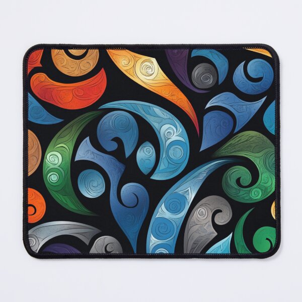 Item preview, New Zealand Māori Paua Pattern Koru Design 166 designed and sold by GrinGalore.