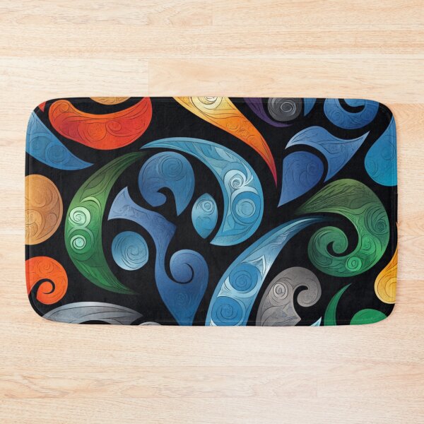 Artikelvorschau, Neuseeland Māori Paua Muster Koru Design 166 entworfen und verkauft von GrinGalore.