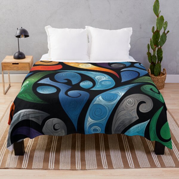 Artikelvorschau, Neuseeland Māori Paua Muster Koru Design 166 entworfen und verkauft von GrinGalore.