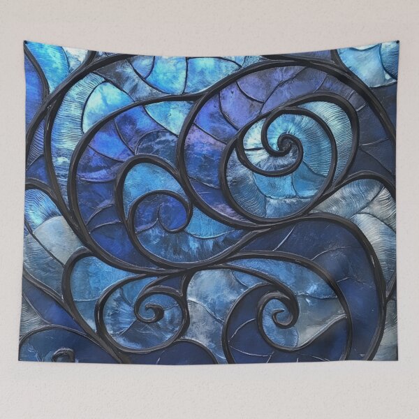 Item preview, New Zealand Māori Paua Pattern Koru Design 167 designed and sold by GrinGalore.