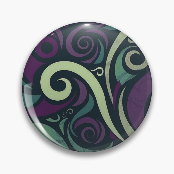 Item preview, New Zealand Māori Paua Pattern Koru Design 168 designed and sold by GrinGalore.