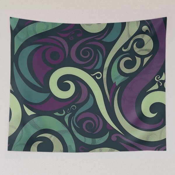 Item preview, New Zealand Māori Paua Pattern Koru Design 168 designed and sold by GrinGalore.