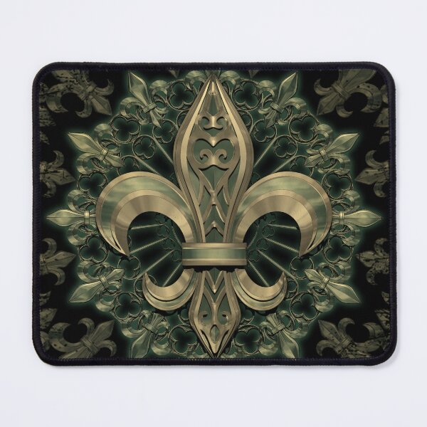 Item preview, French Lily II - 3D Illustration - Turquoise Brass Version designed and sold by KairoDesign.