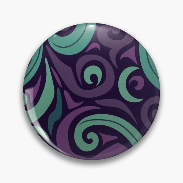 Item preview, New Zealand Māori Paua Pattern Koru Design 169 designed and sold by GrinGalore.
