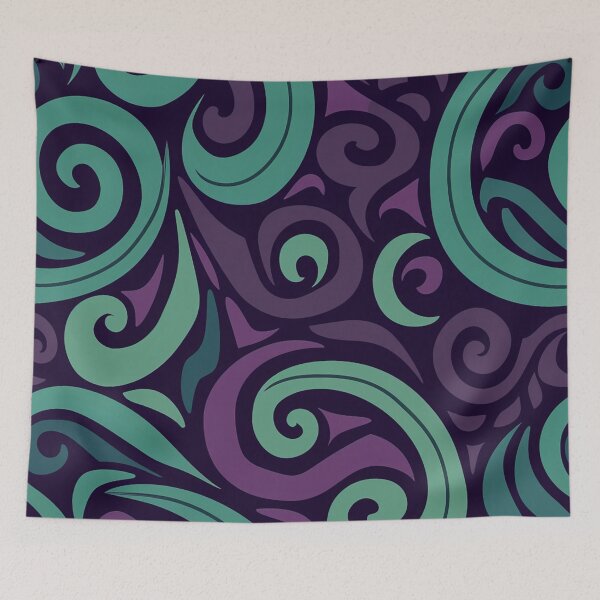 Item preview, New Zealand Māori Paua Pattern Koru Design 169 designed and sold by GrinGalore.