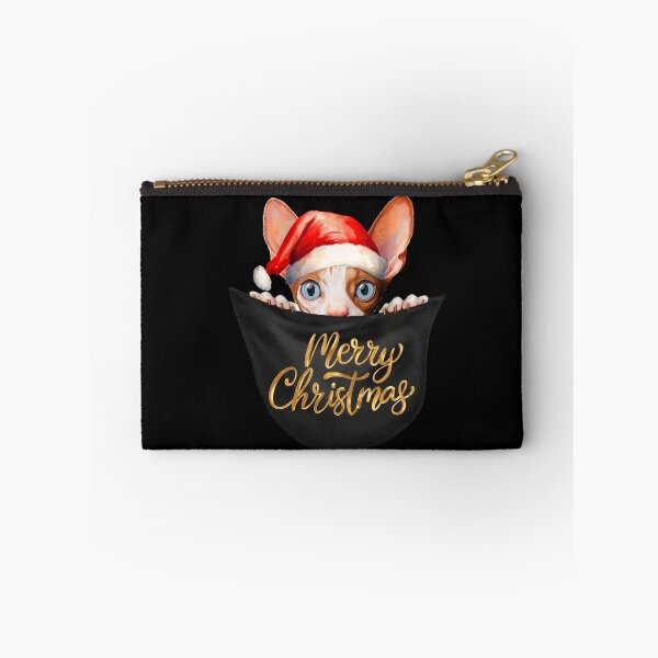 Item preview, Pet Lover Xmas Fun Cute Cornish Rex Kitty Cat in a Pocket designed and sold by LovelyHappyGift.