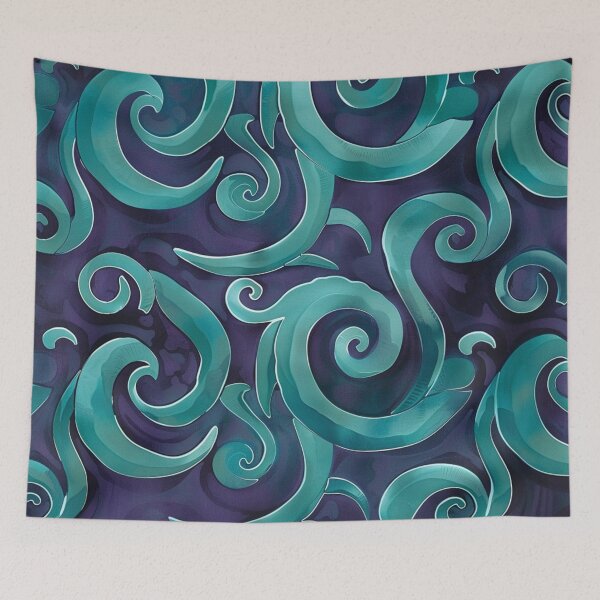 Item preview, New Zealand Māori Paua Pattern Koru Design 170 designed and sold by GrinGalore.