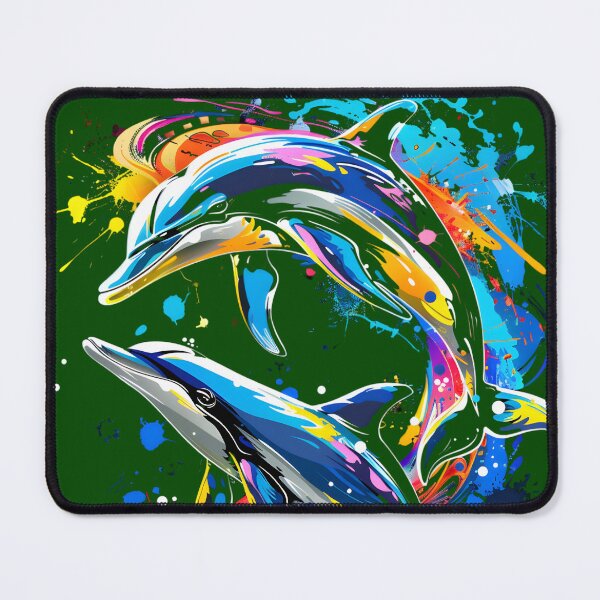 Item preview, CAMISETA DELFIN DELFIN COLOR SALPICADURA designed and sold by Artsyowlscrafts.