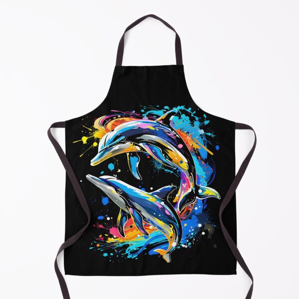 Item preview, CAMISETA DELFIN DELFIN COLOR SALPICADURA designed and sold by Artsyowlscrafts.