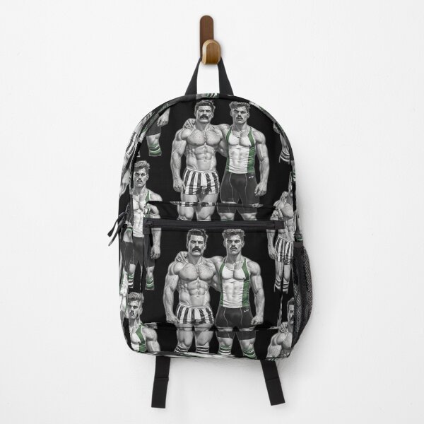 Item preview, 1940s Sports Wrestlers Gay Pride Graphic Design designed and sold by ItsAKinkThing.