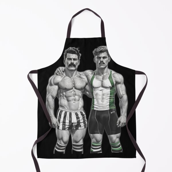 Item preview, 1940s Sports Wrestlers Gay Pride Graphic Design designed and sold by ItsAKinkThing.