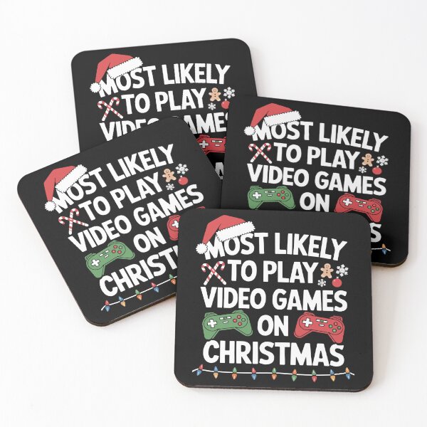 Item preview, Most Likely to Play  Video games on Chirstmas designed and sold by jkrphoto.
