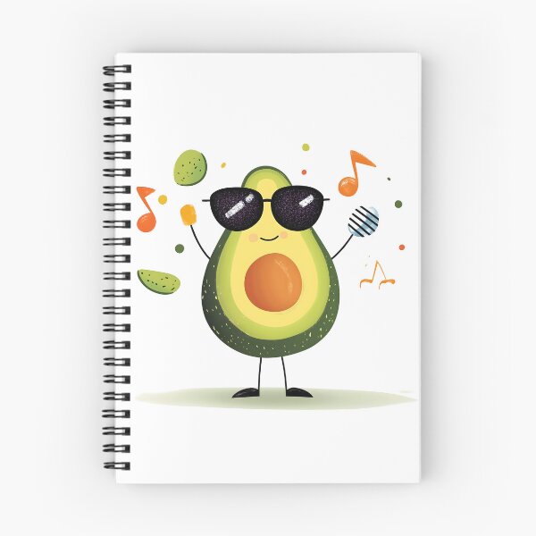 Artikelvorschau, Cartoon-Avocado mit Sonnenbrille und Mikrofon entworfen und verkauft von Soul-Sparks.