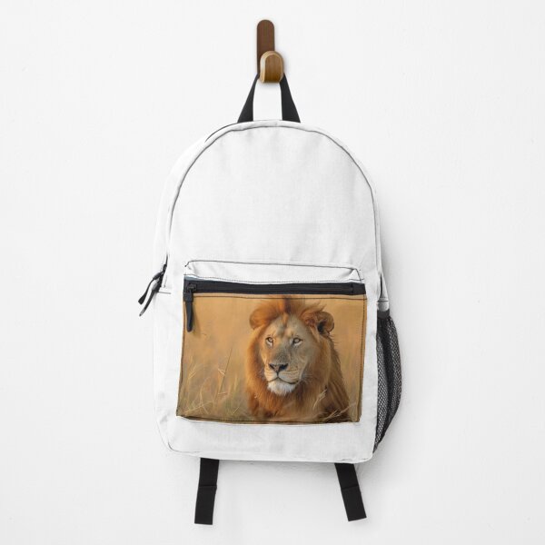 Item preview, Majestic Lion Surveying the Plains at Dusk designed and sold by MiraCleAI.