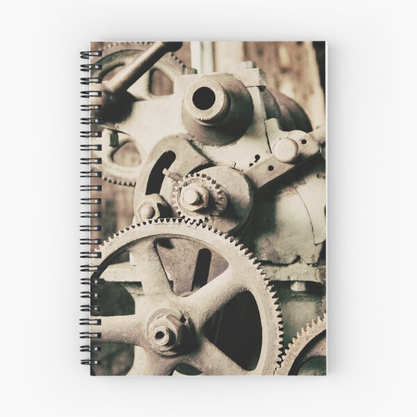 Item preview, Antique Rail Yard Machine Gears Art Print - Retro Industrial Charm designed and sold by FraireDesign.