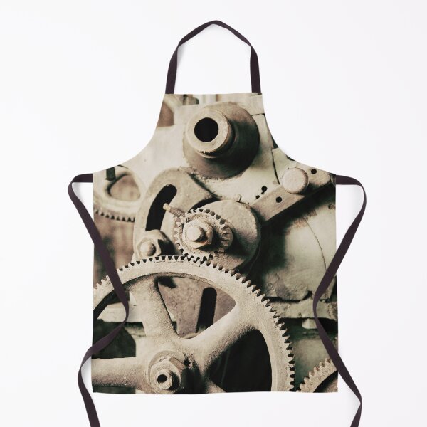 Item preview, Antique Rail Yard Machine Gears Art Print - Retro Industrial Charm designed and sold by FraireDesign.