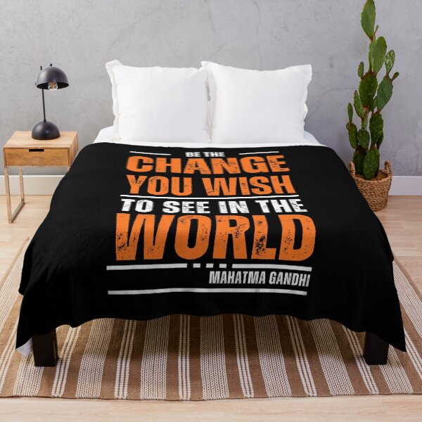 Item preview, Be the Change You Wish to See in the World (Mahatma Gandhi) designed and sold by dmr studio.
