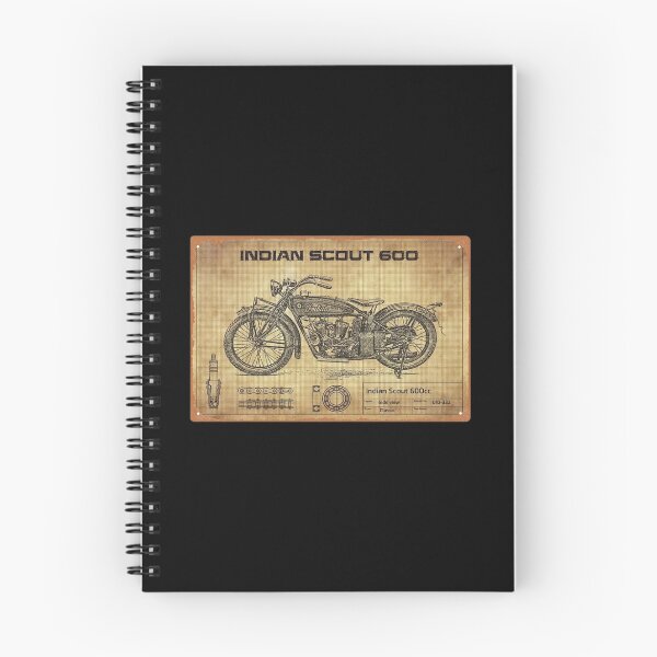 Item preview, Vintage Indian Scout 600cc Motorcycle Sign designed and sold by FutureTraveller.