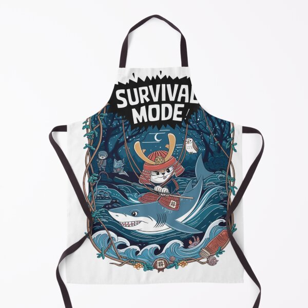 Item preview, Jungle Adventure Cat Shark, Survival Mode CLASSIC T-SHIRT designed and sold by inkfluenceart.