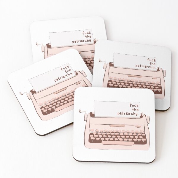 Item preview, Fuck the Patriarchy, typewriter, Feminist designed and sold by MyVioletSkies.