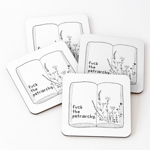 Item preview, Fuck the Patriarchy, floral book, Feminist designed and sold by MyVioletSkies.