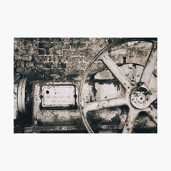 Item preview, Vintage Rail Yard Machine Art Print - Compressor Co. Erie, PA designed and sold by FraireDesign.
