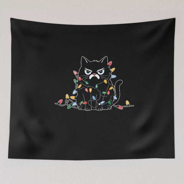 Item preview, Black Cat Christmas Lights designed and sold by Belhbib Art ⭐⭐⭐⭐⭐.