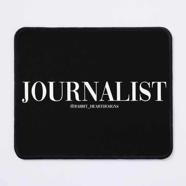 Item preview, Journalist White Text designed and sold by RabbitHeartArt.