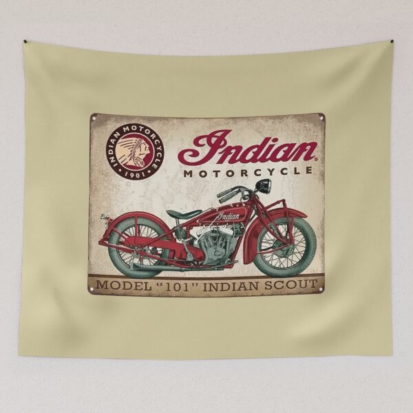 Item preview, Indian Motorcycle Vintage Sign designed and sold by FutureTraveller.