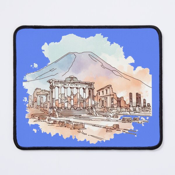 Item preview,  Sketch of Pompeii Ruins - A Timeless Window into Ancient Rome,  designed and sold by PaintMeWorld.