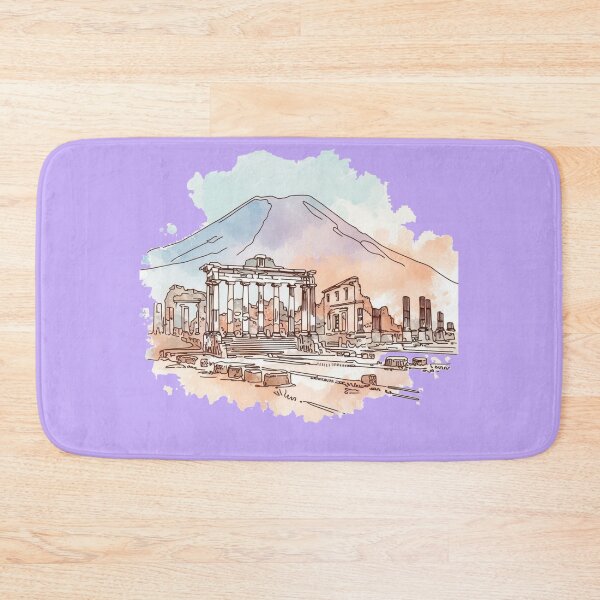 Item preview,  Sketch of Pompeii Ruins - A Timeless Window into Ancient Rome,  designed and sold by PaintMeWorld.