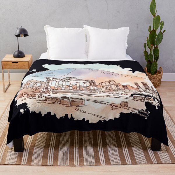 Item preview, Sketch of Pompeii Ruins - A Timeless Window into Ancient Rome, designed and sold by PaintMeWorld.