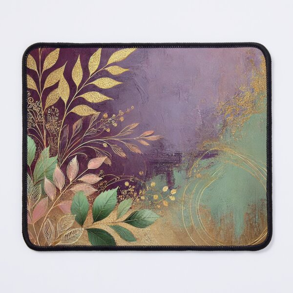 Item preview, Abstract Golden Leaf Artwork Style 5 designed and sold by Dream Bloom Gallery.