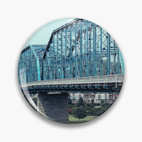 Item preview, Aged Walnut Street Bridge Art Print - Chattanooga, TN Landmark designed and sold by FraireDesign.